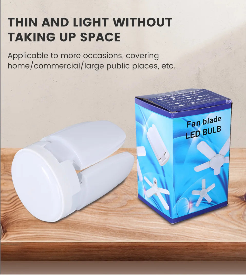 Foco LED Tipo Ventilador