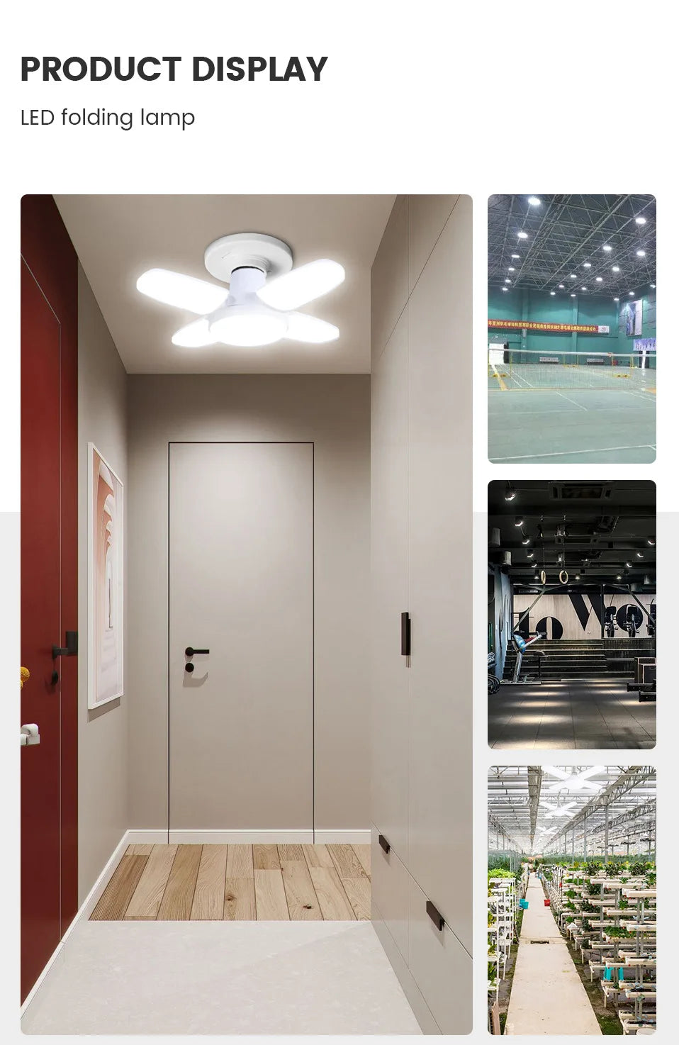Foco LED Tipo Ventilador