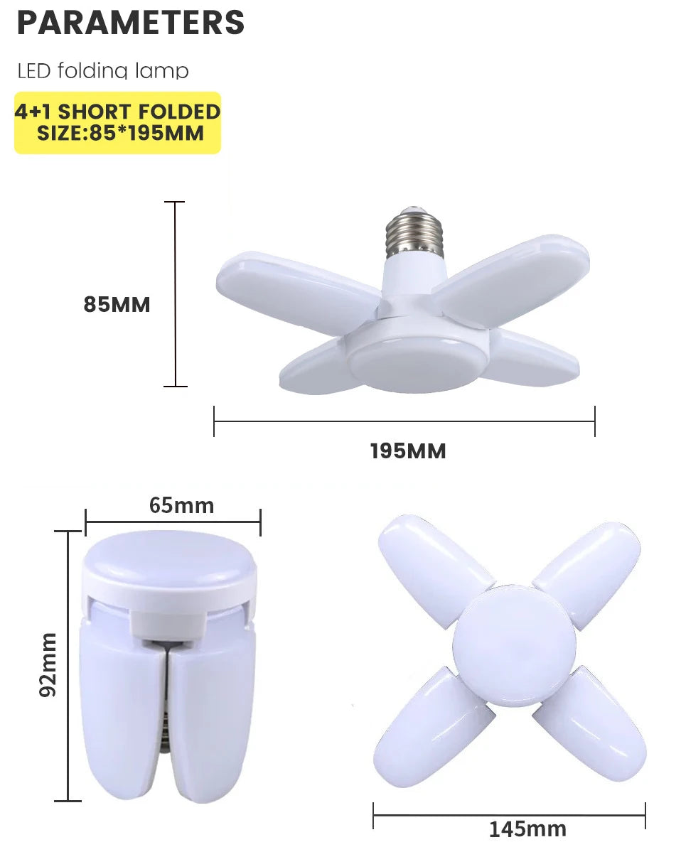 Foco LED Tipo Ventilador