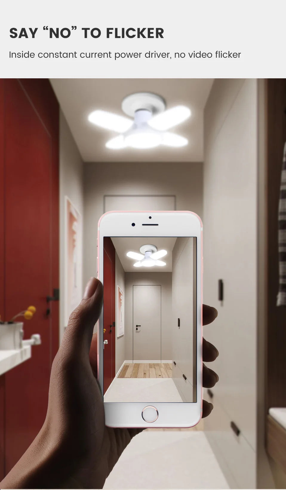 Foco LED Tipo Ventilador